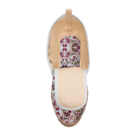 'Rula's Cherry Blossoms' Men's Hi-Top Espadrilles