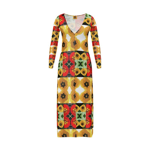 'Dua Tulipa’ Patchwork Maxi Cardigan