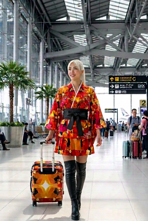'Dua Tulipa Cassandra' Mini Kimono Jacket