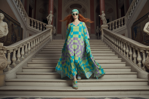 'Irish Tee' Silk Kaftan