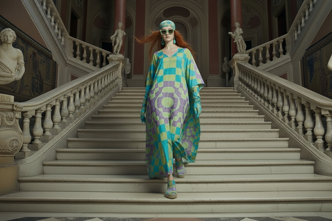 'Irish Tee' Silk Kaftan