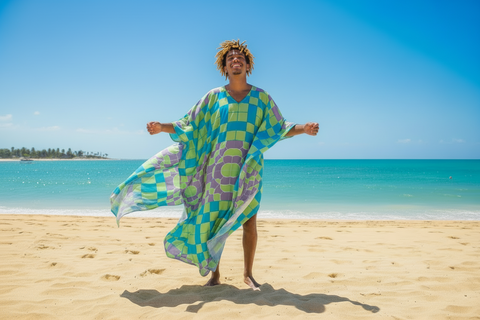 'Irish Tee' Silk Kaftan