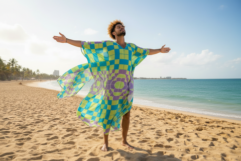 'Irish Tee' Silk Kaftan