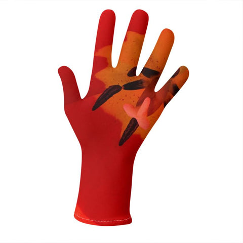 "Una Tulipa Rosa- Logo' Lycra Gloves
