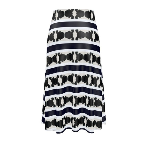 'The Ben Blocked’ Midi Skirt