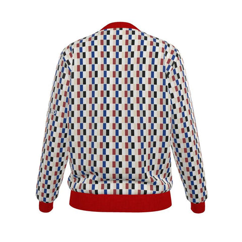 'Double Primaries' Reversible Women's Silk Bomber Jacket