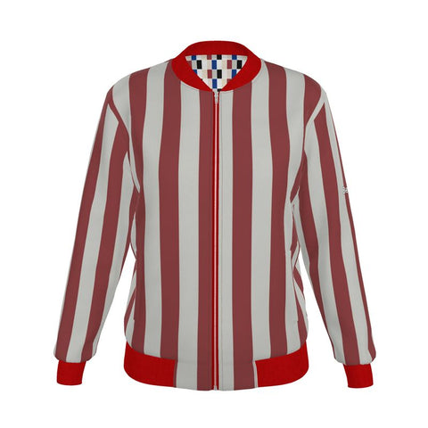 'Double Primaries' Reversible Women's Silk Bomber Jacket