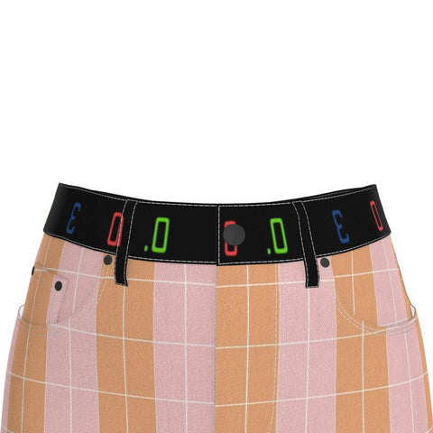 'Jockey Mom' Denim Midi Skirt
