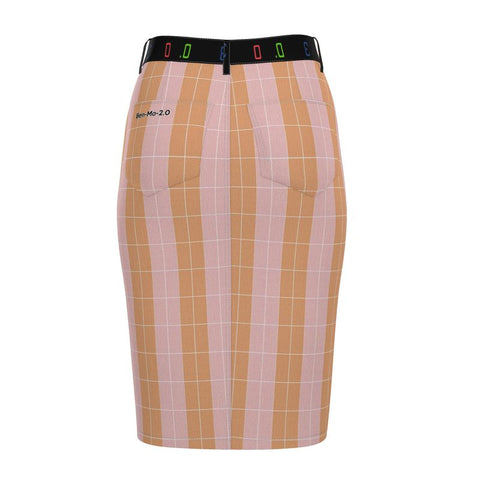 'Jockey Mom' Denim Midi Skirt