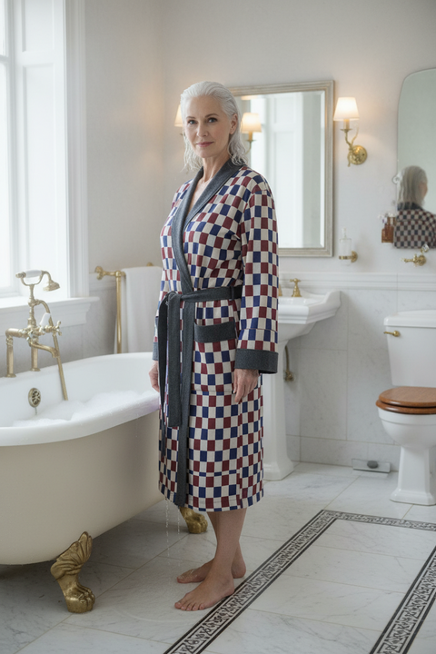 ‘Primaries Pixel’ Unisex Dressing Gown