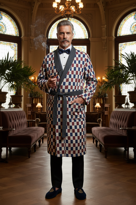 ‘Primaries Pixel’ Unisex Dressing Gown