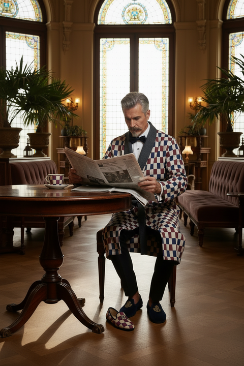 ‘Primaries Pixel’ Unisex Dressing Gown