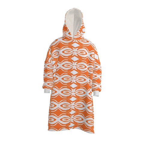 BM2-Casa 'Orange Curl' Unisex Waterproof Sherpa Lined Changing Robe