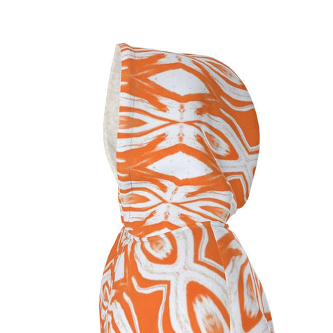 BM2-Casa 'Orange Curl' Unisex Waterproof Sherpa Lined Changing Robe