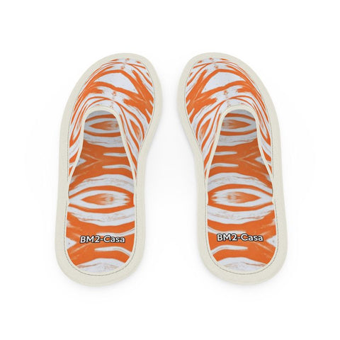 BM2-Casa 'Orange Curl' Unisex Slippers