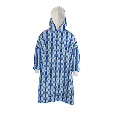 BM2-Casa 'Le Morrocaine Bleu' Unisex Waterproof Changing Robe
