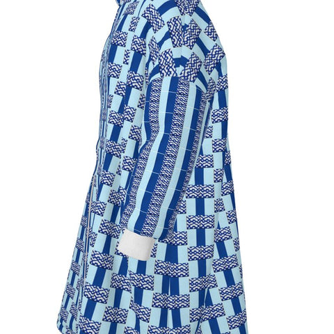 BM2-Casa 'Le Morrocaine Bleu' Unisex Waterproof Changing Robe