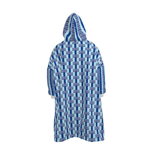 BM2-Casa 'Le Morrocaine Bleu' Unisex Waterproof Changing Robe