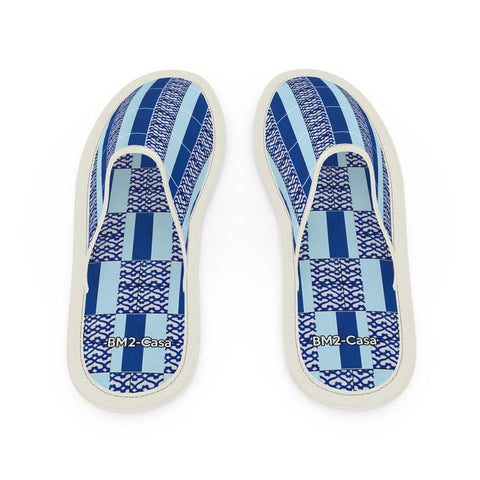 BM2-Casa 'Le Morrocaine Bleu' Slippers