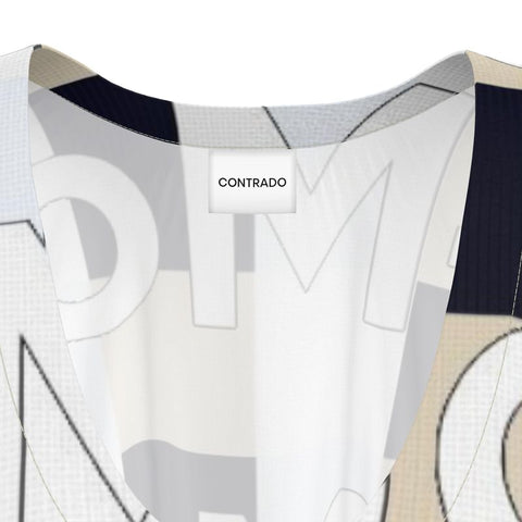 'Logo Four Corners' Unisex Silk Kaftan
