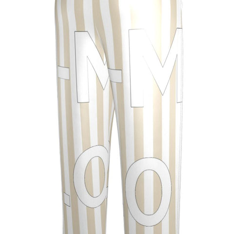 'Striped Logo' Women's Luxury Pajama Bottoms