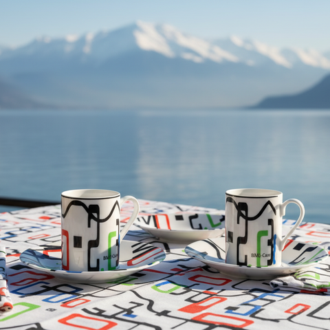 BM2-Casa 'Logo Arte' Cup and Saucer Set