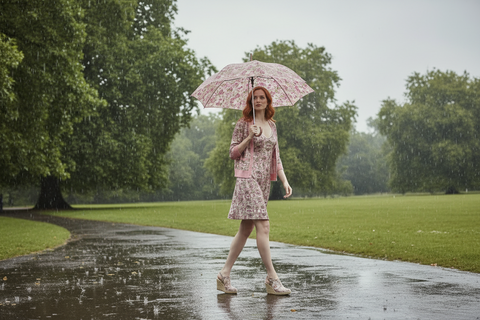 'Rula's Cherry Blossoms' Mini Slip Dress
