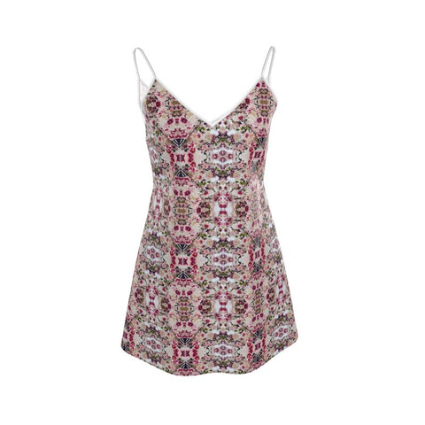 'Rula's Cherry Blossoms' Mini Slip Dress