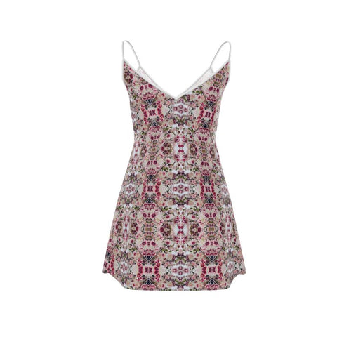 'Rula's Cherry Blossoms' Mini Slip Dress