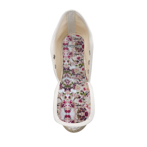 'Rulas Cherry Blossom' Women’s Hi-Top Lace Up Espadrille Wedges