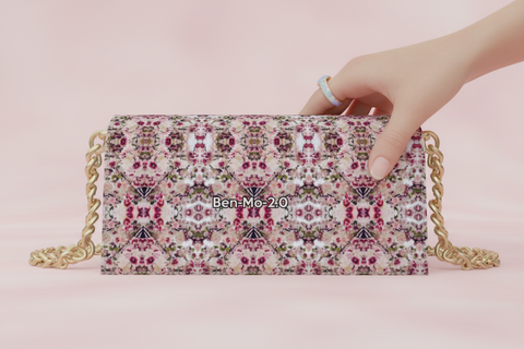'Rula's Cherry Blossoms' Kenway Evening Bag