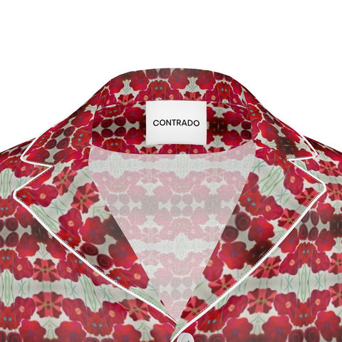 BM2-Casa 'Poppies for Papi Marrakech' Men's Luxury Pajama Shirt