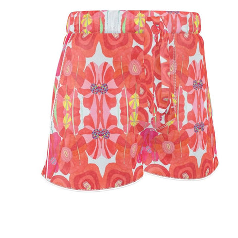 'Poppies for Papi Women's Luxury Pajama Shorts
