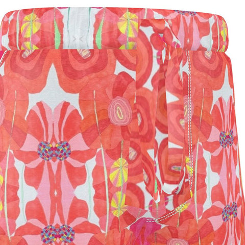 'Poppies for Papi Women's Luxury Pajama Shorts