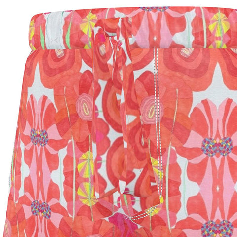 'Poppies for Papi Women's Luxury Pajama Shorts