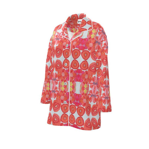 'Poppies for Papi' Women's Luxury Pajama Shirt