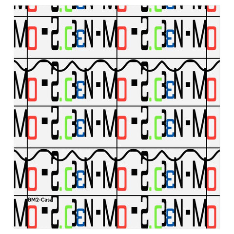 BM2-Casa 'Logo Arte' Voile Curtains