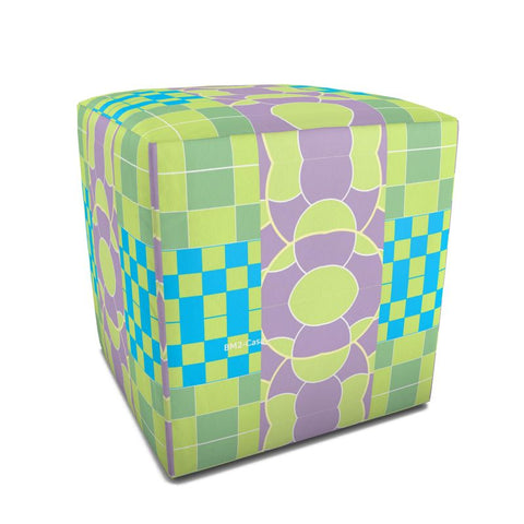 BM2-Casa 'Irish Tee Hybrid' Square Pouf