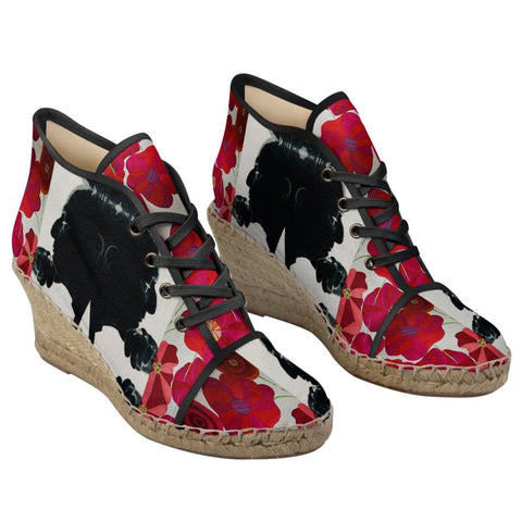 'Poppies for Papi Litmus' Ladies Wedge Espadrilles