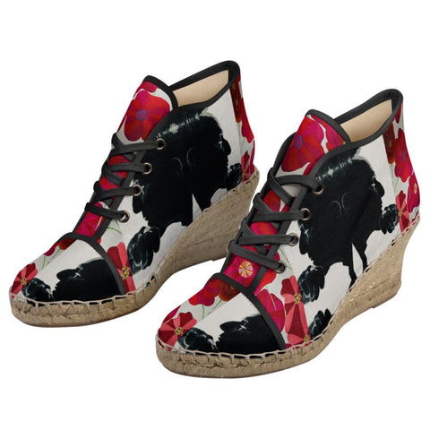 'Poppies for Papi Litmus' Ladies Wedge Espadrilles