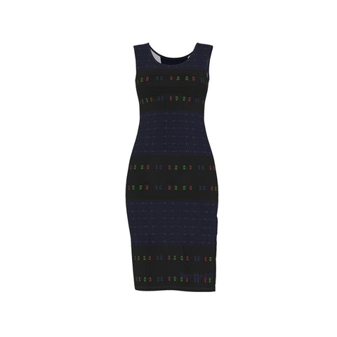 'Blackout Blueprint' Bodycon Dress