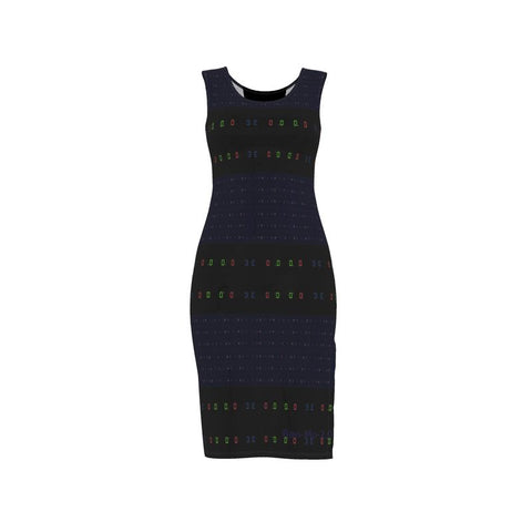 'Blackout Blueprint' Bodycon Dress