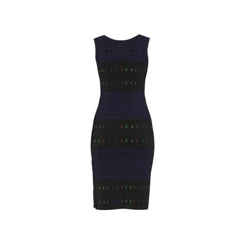 'Blackout Blueprint' Bodycon Dress