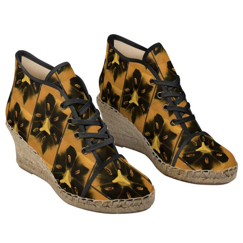 ‘Una Tulipa Stamen’ Ladies Wedge Espadrilles