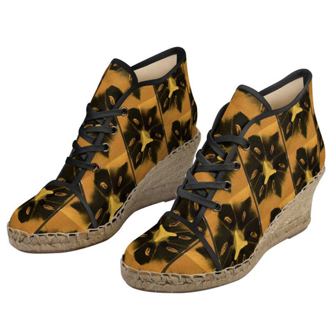 ‘Una Tulipa Stamen’ Ladies Wedge Espadrilles