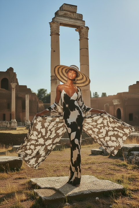 'The Ben Litmus' Halterneck Backless Dress