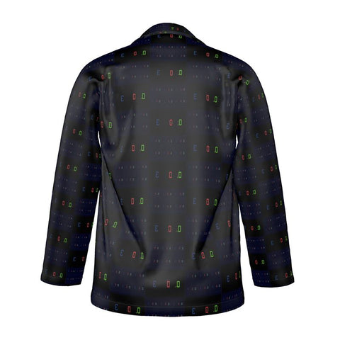 'Blackout Blueprint' Men's Luxury Shirt