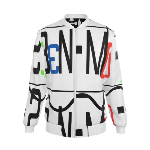 'Logo Arte-The Ben Litmus' Mens Reversible Silk Bomber Jacket