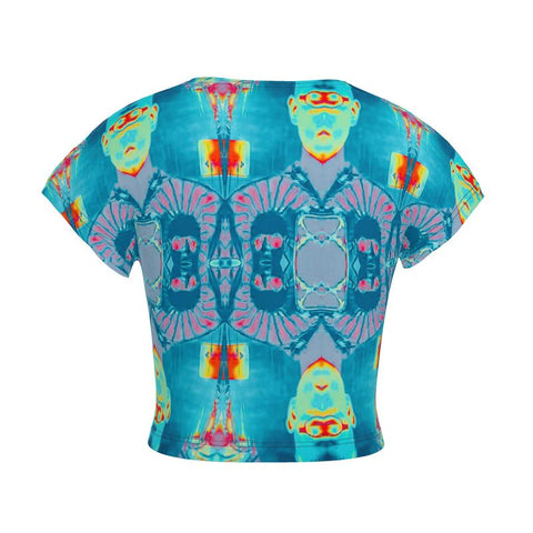 'Let Them Eat AI' Ladies Crop Top