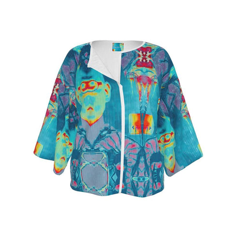'Let Them Eat AI' Mini Kimono Jacket